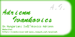 adrienn ivankovics business card